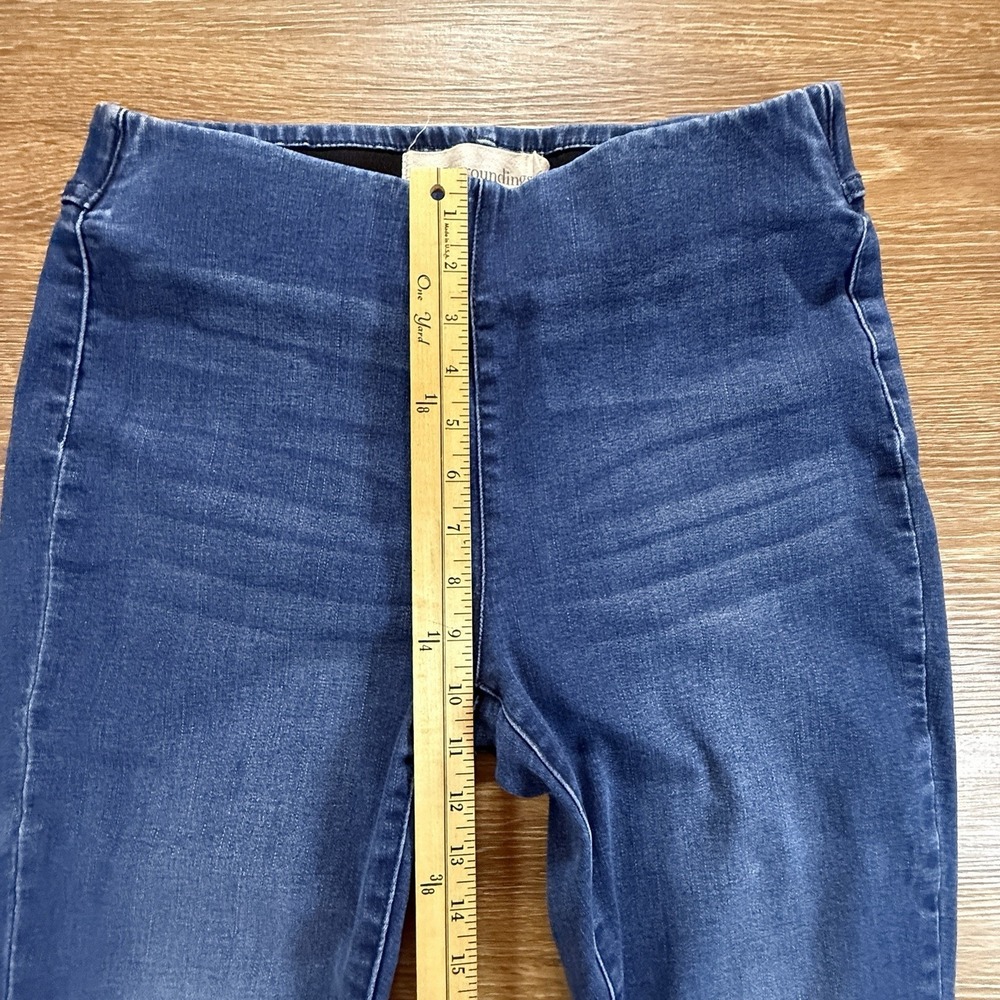 Soft Surroundings Jeans Women's 8 Pull On High Rise Skinny Blue Stretch Denim - Picture 6 of 8